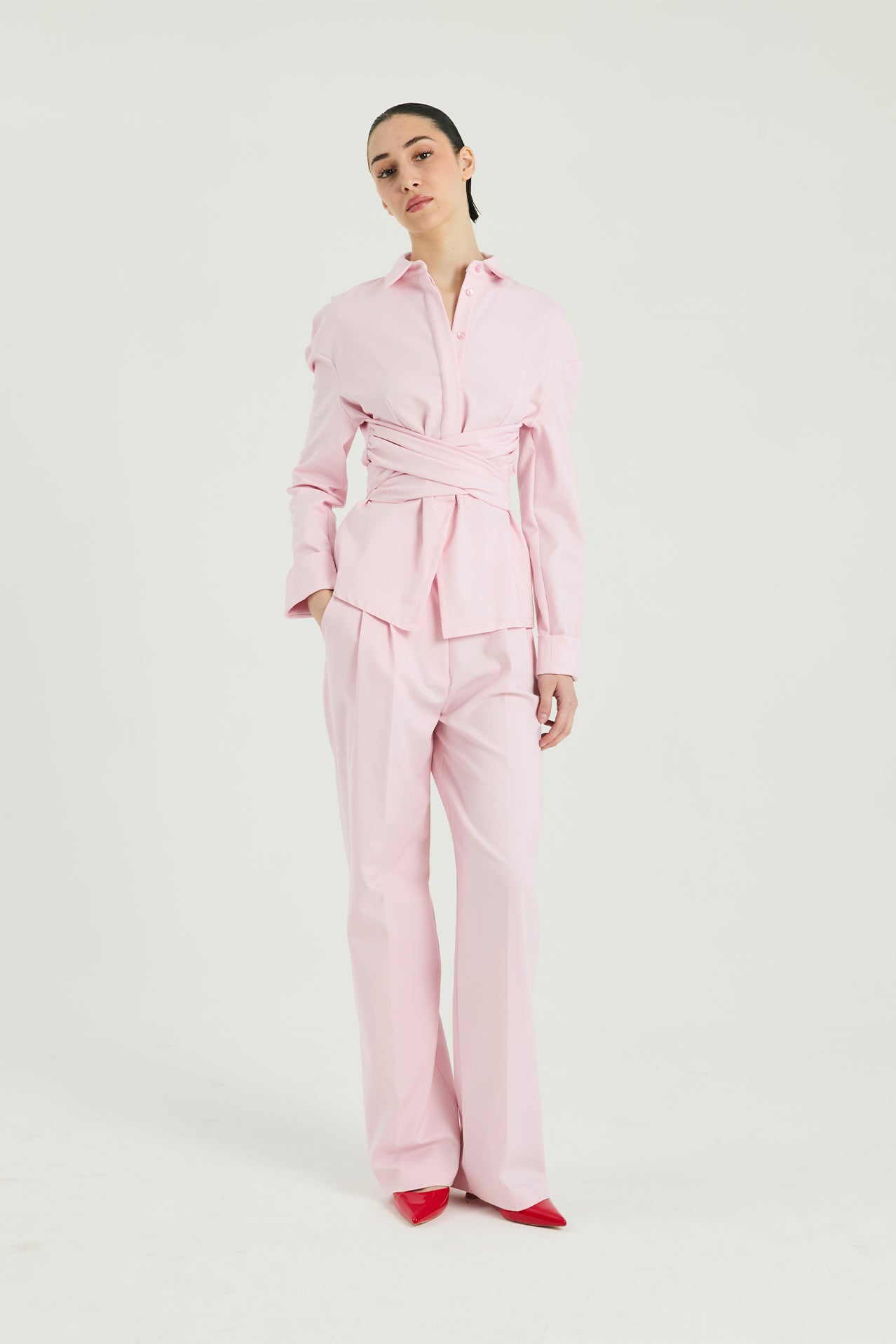 Camicia l'abbraccio - Rosa