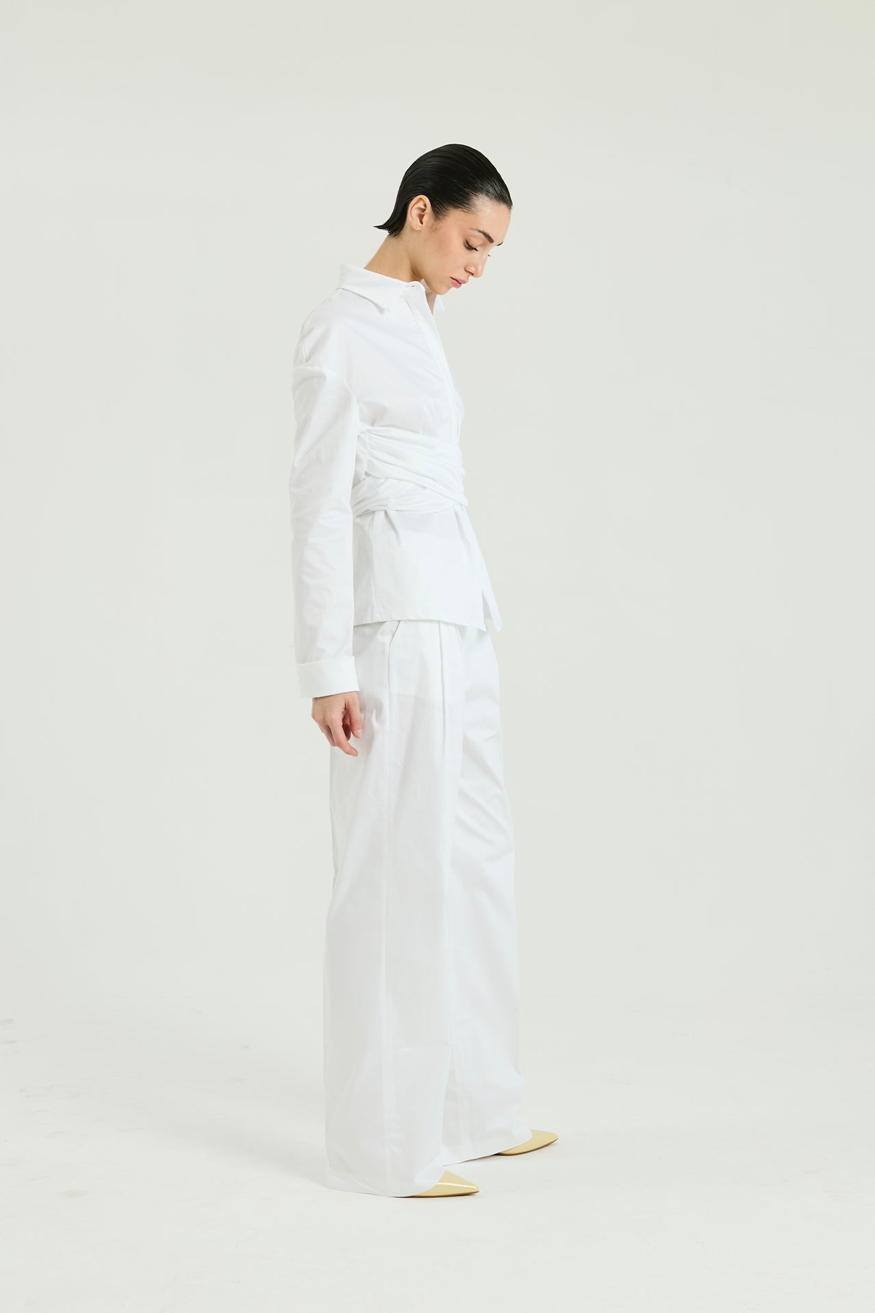 Pantalone la cotone - Bianco