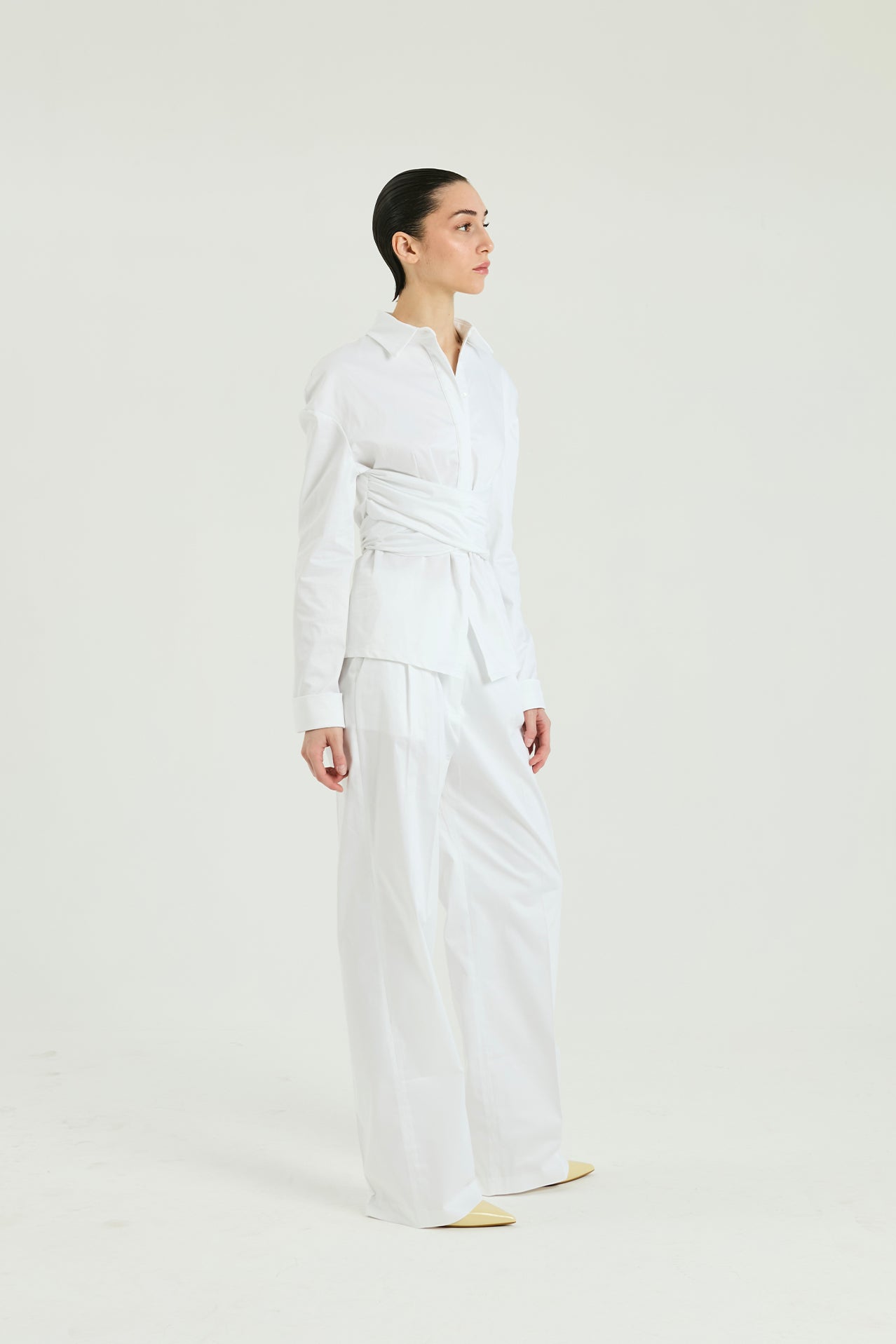 Pantalone la cotone - Bianco