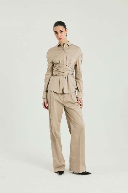 Camicia l'abbraccio - Sabbia