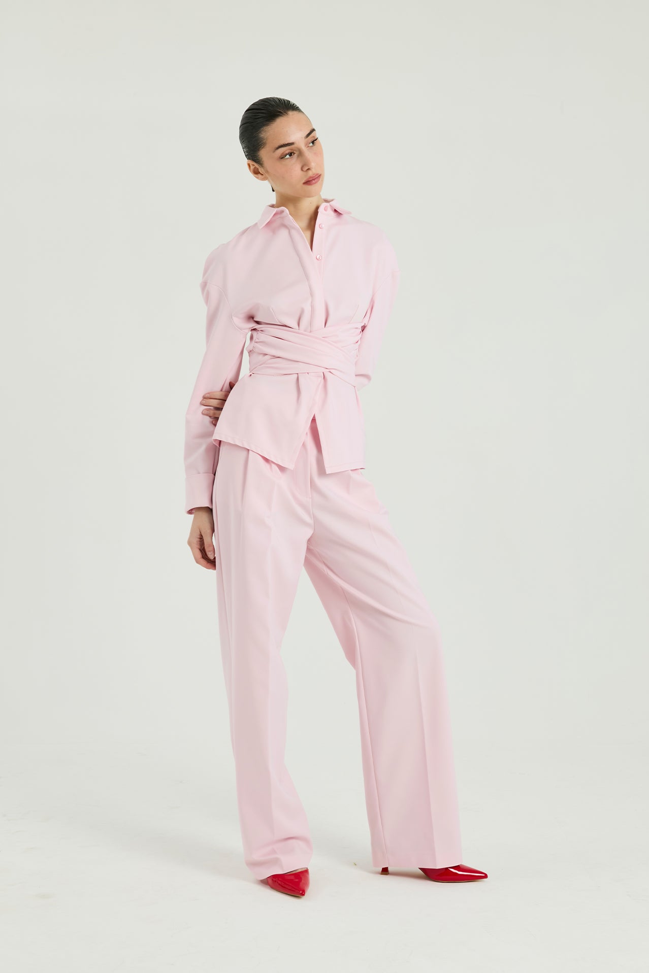 Pantalone la cotone - Rosa