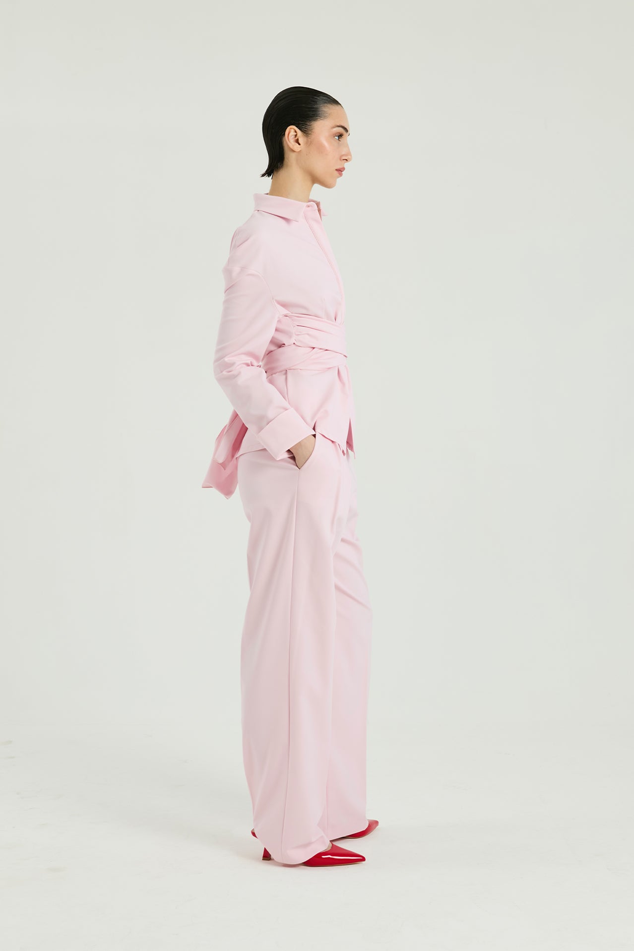 Pantalone la cotone - Rosa